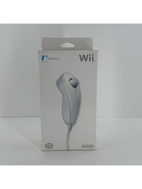 Nintendo Other - Nintendo Wii Nunchuk Controller RVL-004 White OEM Official New Sealed Box